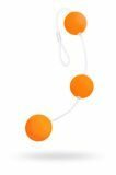 Анальные шарики Sexus Funny Five, ABS пластик, оранжевые, 19,5 см